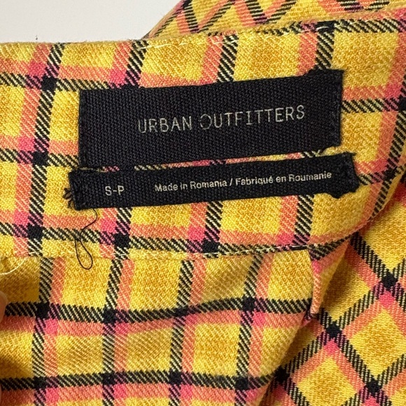 Urban Outfitters Vibrant Yellow Checkered Mini Skirt - Picture 5 of 6
